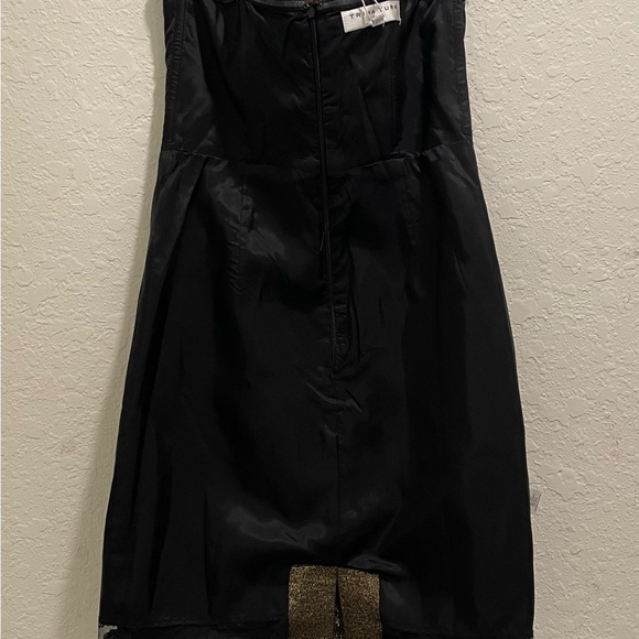🌹🆕 Trina Turk Holiday Christmas New Years Eve Strapless Gold Mini Dress Size 2 - Picture 10 of 17